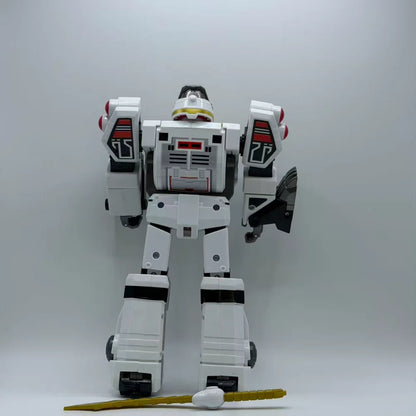 Playmates Mighty Morphin Power Rangers White Tigerzord Single Transform Mecha Loose Toy No Box
