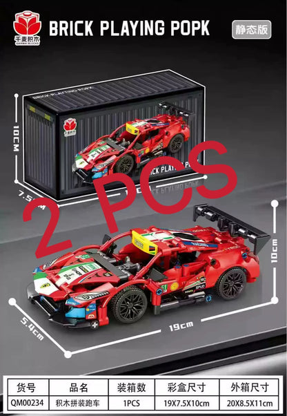 Popular 911-488GTE Collection Champion GT Racing Building Block Model Decorations Mechanical Super Brick Puzzle Adult Ceremony!