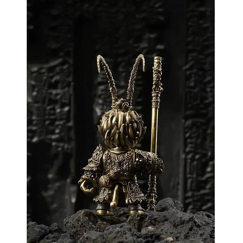 Original Logo 2026 Black Myth: Monkey King People Of Destiny Gold Armor Version Removable Magnetic Attachment Figurine Ornaments