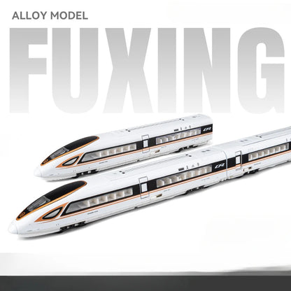 1/87 High Speed Railway Alloy Train Models Car Toys Magnetic Connect Doors Opened Train Model For Hobbyists Hobby Collections