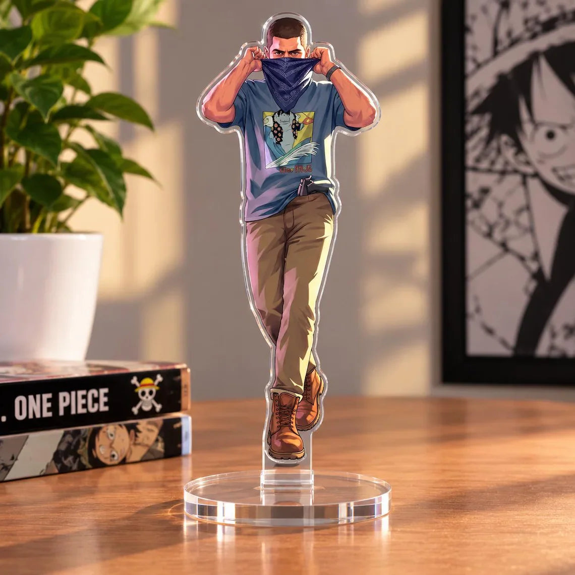 GTA 6 Lucia And Jason Dolls Acrylic Plaque VI Desktop Gaming Ornament Gamer Gifts Game Equipment Accessories