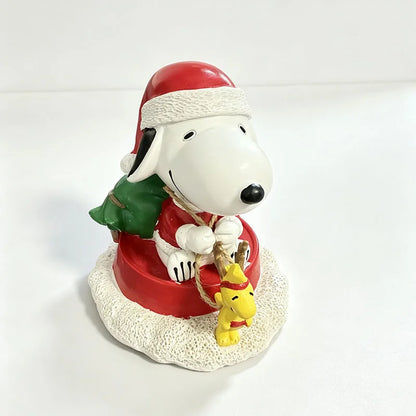 Snoopy Ornament Kawaii Cartoon Snoopy Christmas Theme Series Desktop Ornament For Girls Office Desktop Decoration Home Decoratio