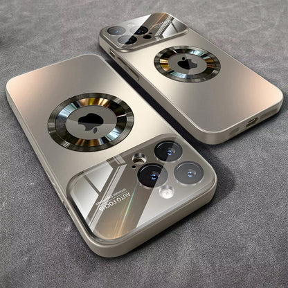 AG Matte Lens Glass Protect Magnetic Case For iPhone 17 16 11 12 13 14 Plus 15 Pro Max Air Phone Magsafe Wireless Charge Cover