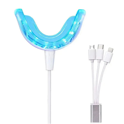Teeth Blue Light Whitening Instrument Universal Interface Portable Rechargeable Blue Light Oral Care Lamp Tool