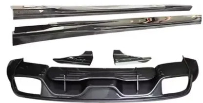 Real Carbon Fiber Body Kit For Porsche Cayenne Coupe 2018-2023 Front Bumper Lip Bear Trunk Diffuser Side Skirt Spoiler