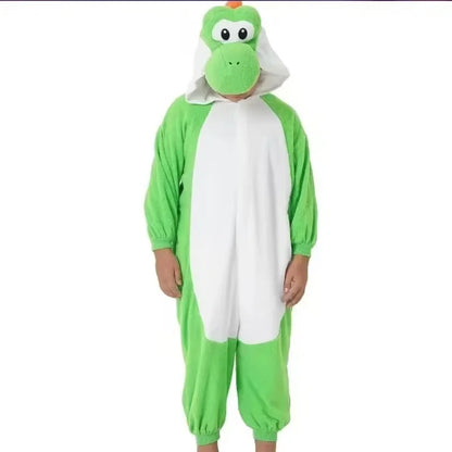 Yoshi Adult Onesie Pajamas Kawaii Cute Cartoon Anime Character Cosplay Sleepwear Jumpsuit Anime Peripheral Loungewear