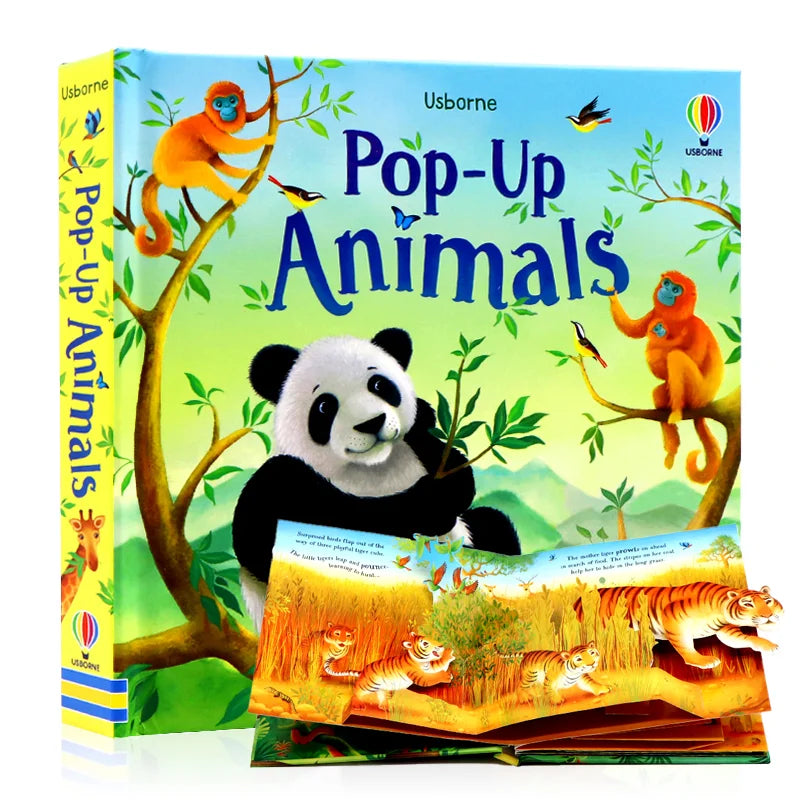 Pop-Up 3D Lift-the-Flap Book, English Picture Book for Toddlers, Early Educational Storybook,Bedtime reading materials