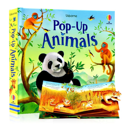 Pop-Up 3D Lift-the-Flap Book, English Picture Book for Toddlers, Early Educational Storybook,Bedtime reading materials