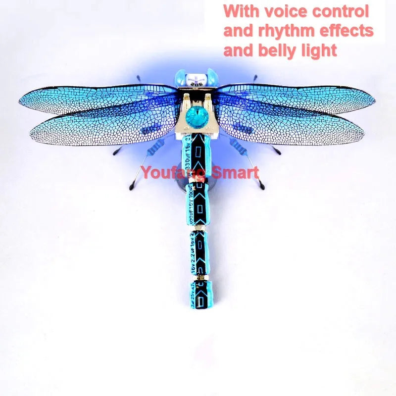 STEAM DIY Robotic Insects Science Invention Electronic Animal for School Competition Non-soldered DIY Kit Stem Toys Robot Animal