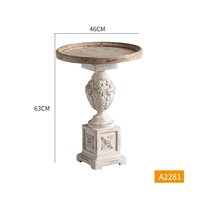 wooden stump side table, flower shop dec
oration, flower rack, mall display window, Roman column,
 distressed sofa side table