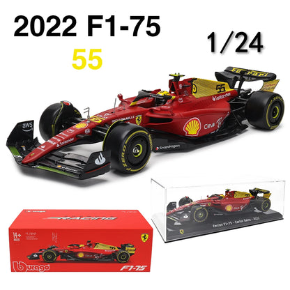 Bburago 1:24 2022~2025 F1 serie various style Mercedes-AMG W15 #44Hamilton #63George  Alloy Car Model Ferrari Red Bull McLaren