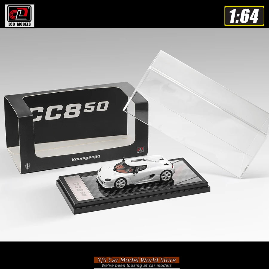 LCD  1:64 scale new Koenigsegg CC850 car model static display piece holiday gift collection