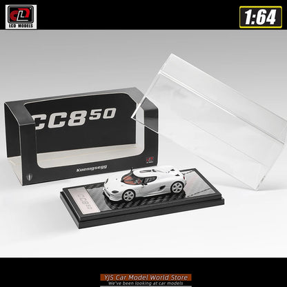 LCD  1:64 scale new Koenigsegg CC850 car model static display piece holiday gift collection