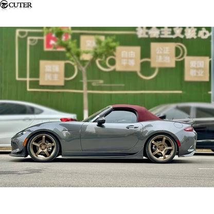 MX5 ND Style Carbon Fiber Fbierglass Side Skirts for Mazda Miata Garage Vary Car Body Kit 2021