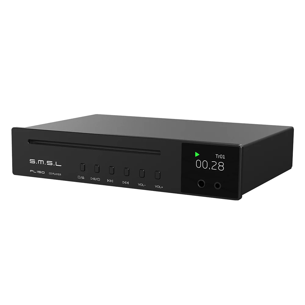 SMSL PL150 Audiophile CD Player CS43198 Source Digital 4.4mm 3.5mm Headphone Jack RCA Optical Coaxial With Remote Control