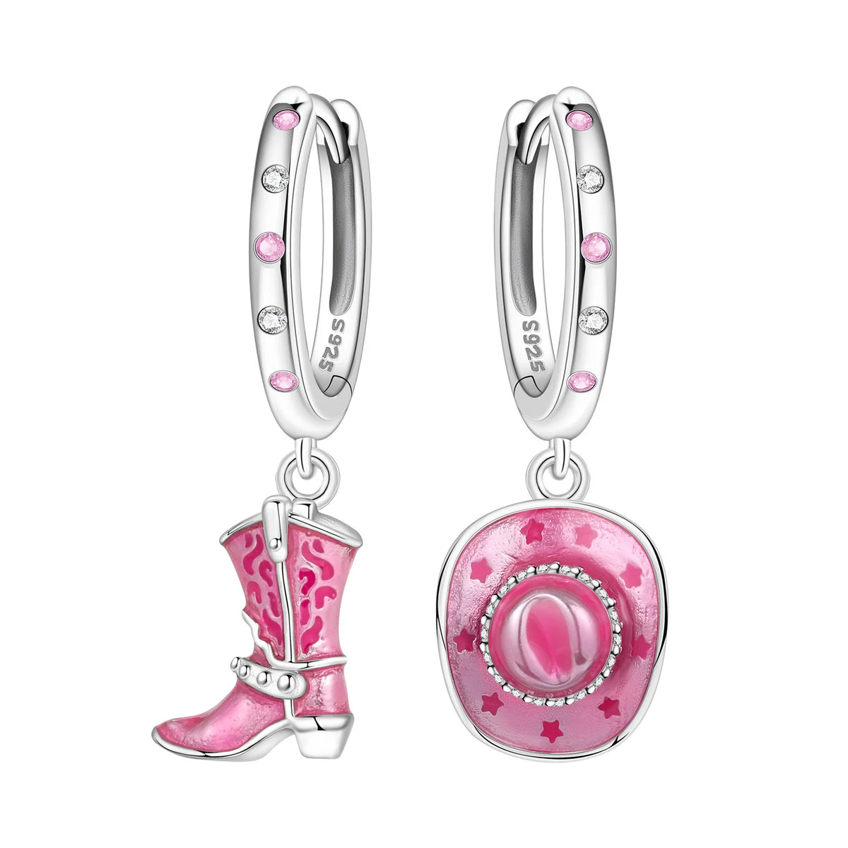 Orstarry 925 Sterling Silver Asymmetric Design Earring Key Lock Earrings Drop Earrings For Women Party Gifts Trendy Jewelry