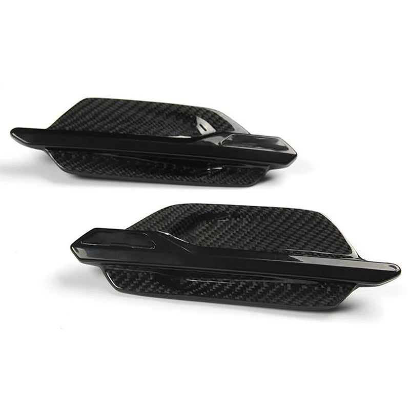 ABS Covered with Real Carbon Fiber Fender Vent Trim for BMW M Series M2 F87 2014 2015 2016 2017-ON Car Side Air Louver with Logo