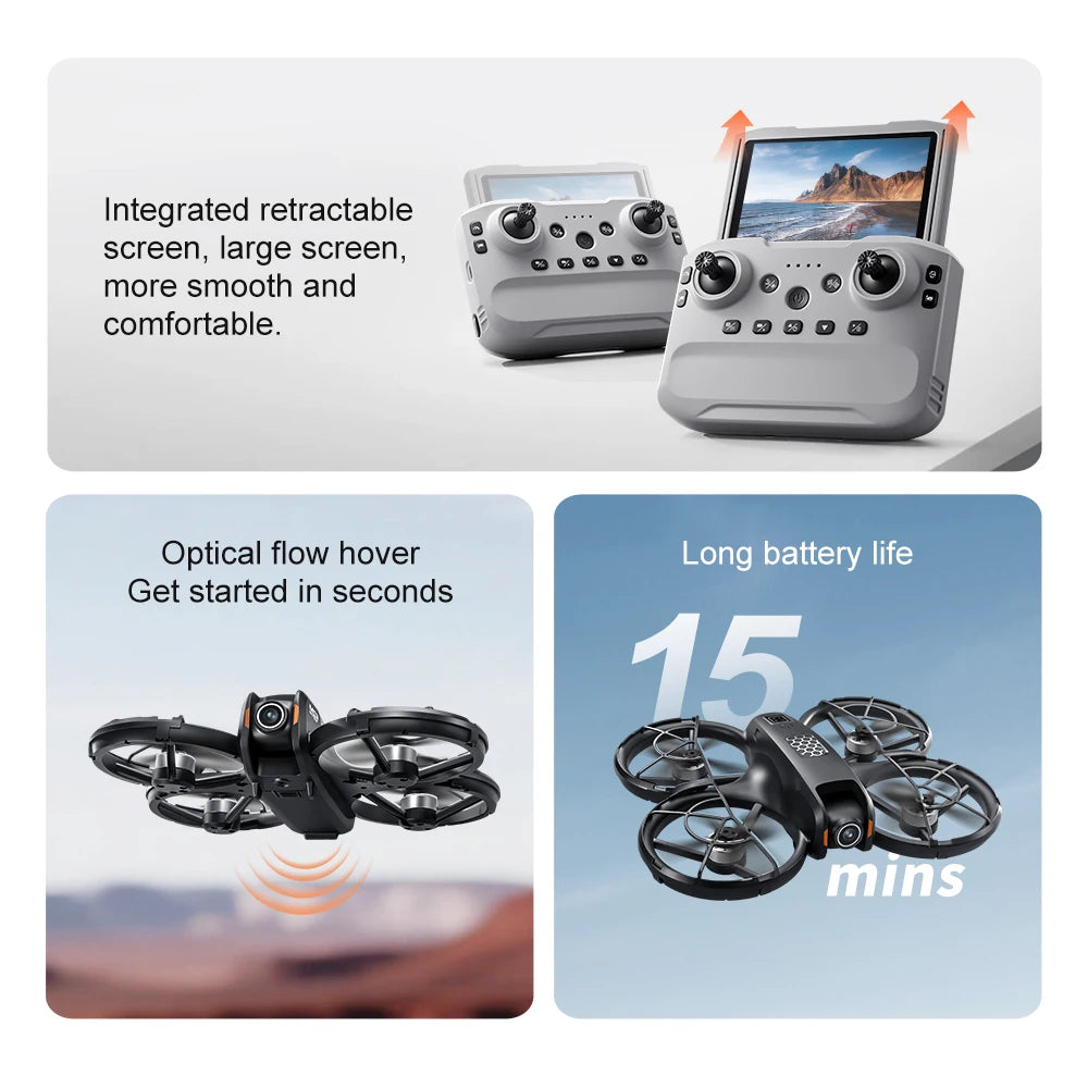 2026 New M5 Drone 8K Aerial HD Camera GPS Intelligent Obstacle Avoidance Telescopic Screen Remote Control Brushless Motor Drone