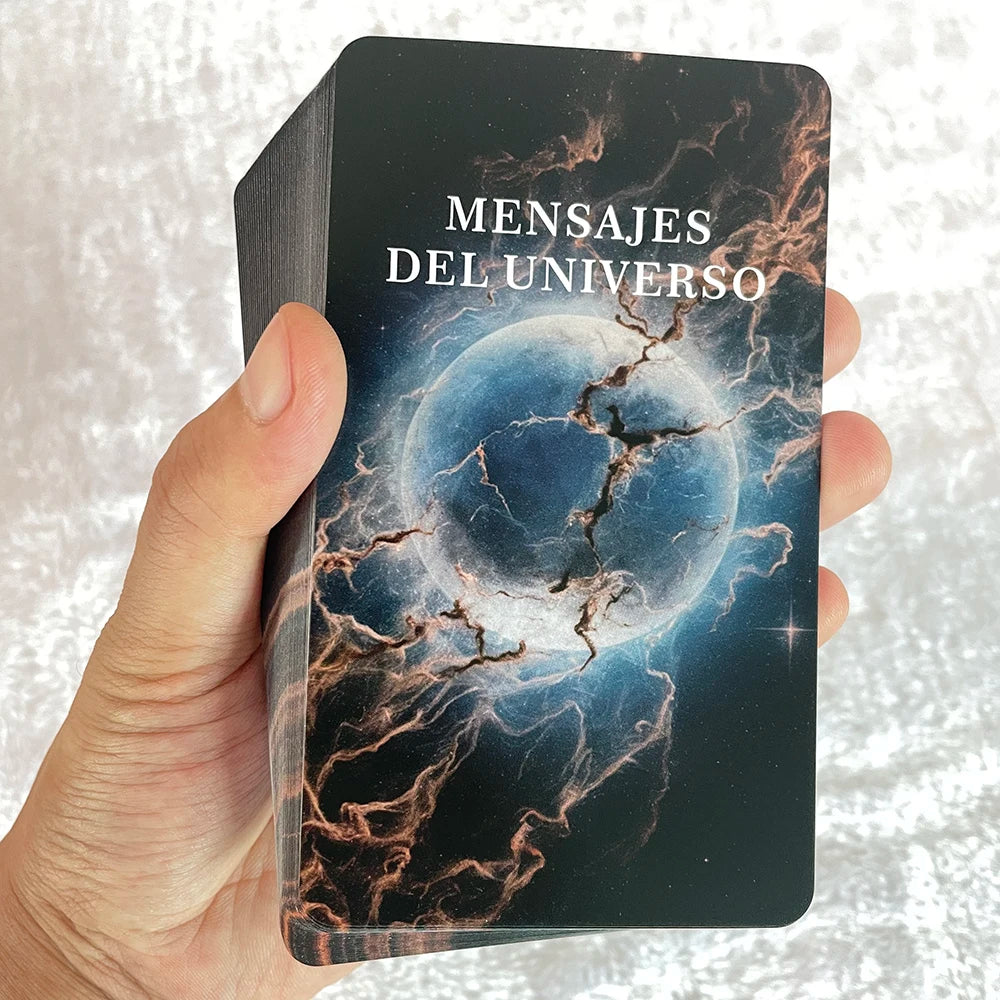 Spanish Tarot Deck, Universe Oracle Cards, Keywords Tarot, Spirit Messages Cards, for Beginners, Spanish Version Tarot, 12x7cm