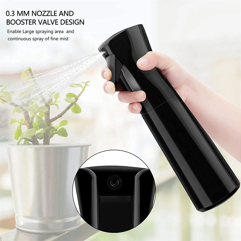 200/300ML Continuous Water Mister Empty Spray Bottle,Oil Sprayer for Hairdressing Skincare Plants Pets Kitchen Barbecue