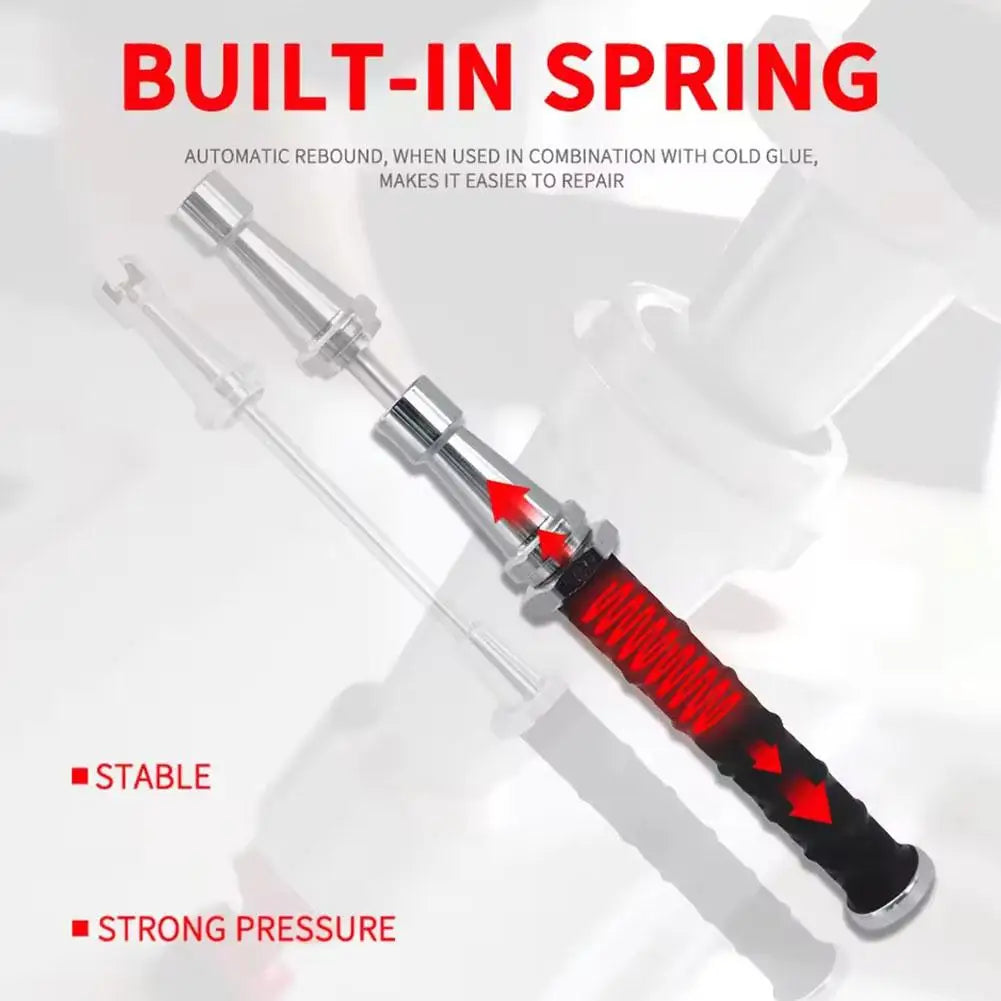 27-38CM Built-in Spring Telescopic Small Pull Hammer Car Dent Repair Sliding Hammer Mini Anti-Skating Hail Pull Hammer Tool Sets