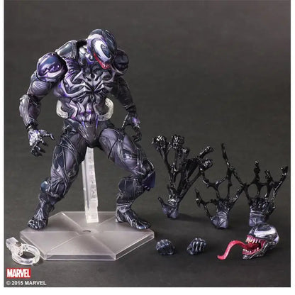 Iron Man, War Machine, Spider-Man, Captain America, Black Panther. Marvel action figures.