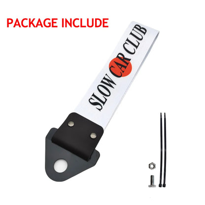 JDM Racing Culture Style Tow Strap Universal Race Towing Car Motorcycle Trailer Ropes Bumper Hook Belt Pendant