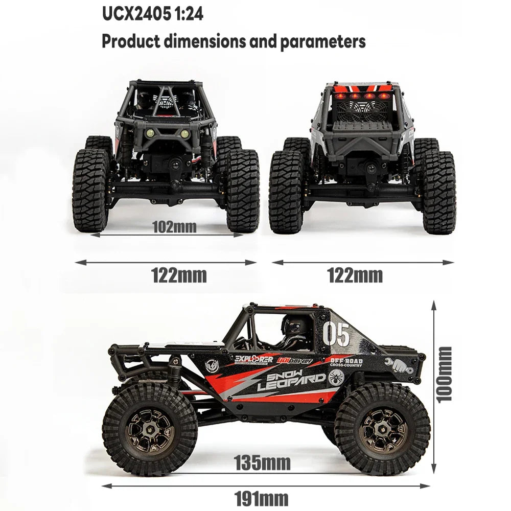 1/24 RC Crawler UDIRC UCX2405 Brushless/Brushed Motor 4WD Off-road Mini Rock Crawler Climbing Vehicle RTR RC Car Toys