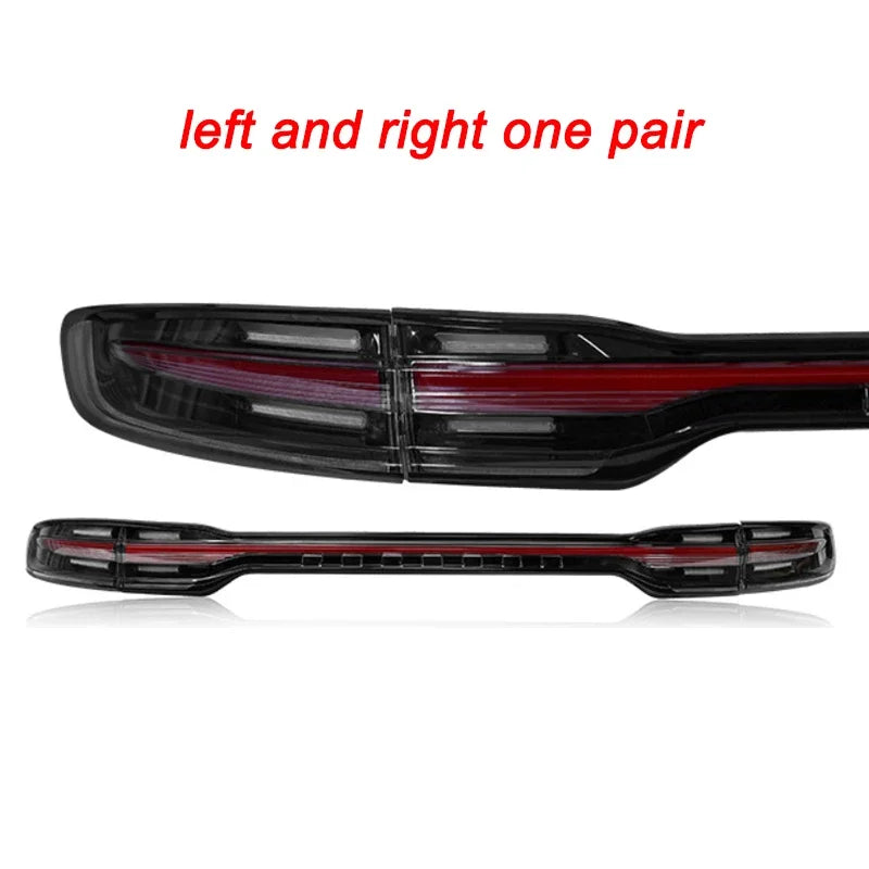 Hot styling Car through Tail Lights For Porsche Macan 14-17 new style full LED DRL tail lamp Dynamic Turn Signal Light Assembly