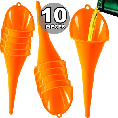 Car Long Stem Funnel Oil Fuel Filling Tools Anti-splash Plastic Oil Funnel Car Motorcycle Refueling Funnels Accessories