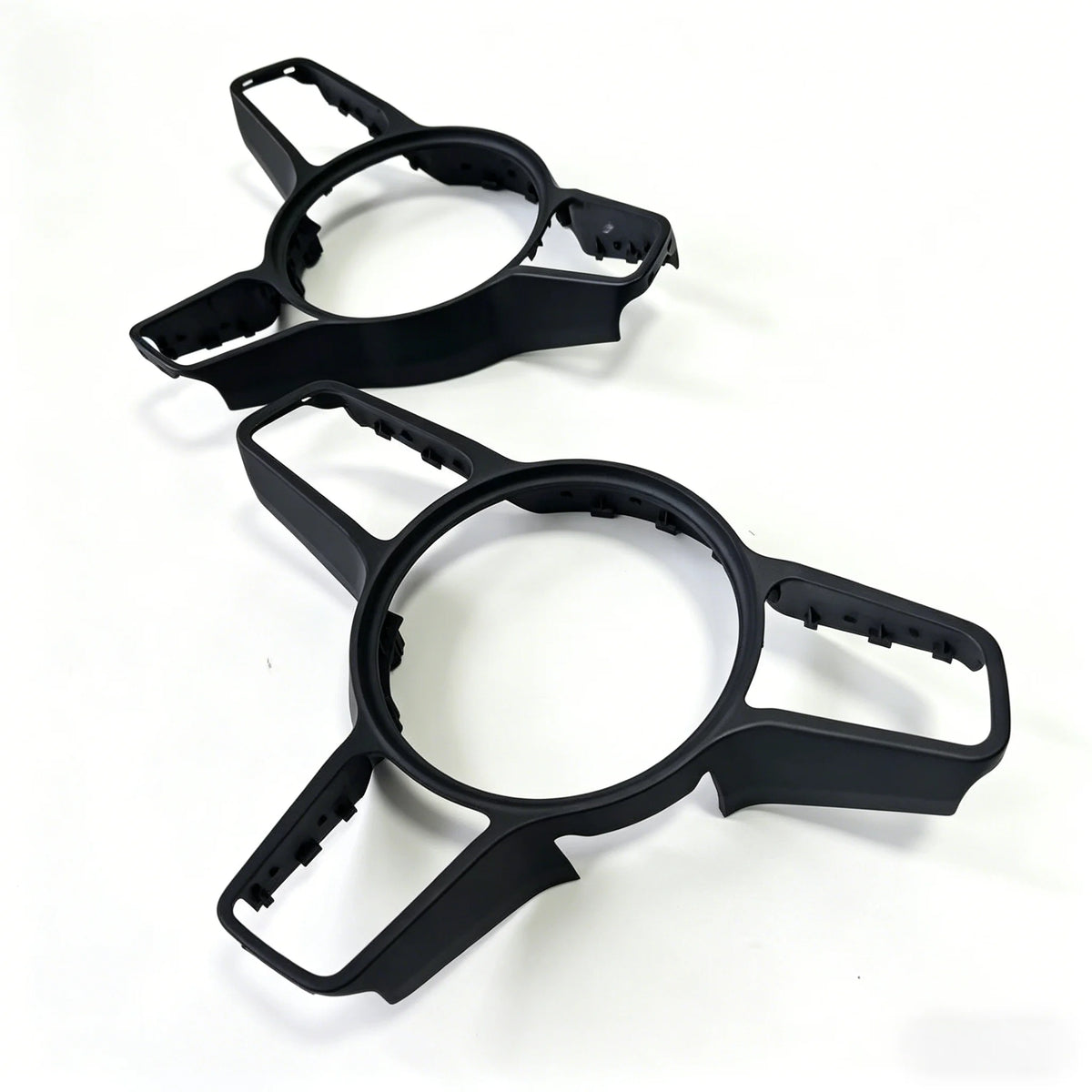 Black Decorative Frame for the Car Steering Wheel in GT Style with Blackening Effect for Macan Panamer Cayenne 9P1419732 5Q0