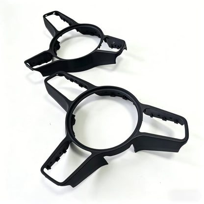 Black Decorative Frame for the Car Steering Wheel in GT Style with Blackening Effect for Macan Panamer Cayenne 9P1419732 5Q0