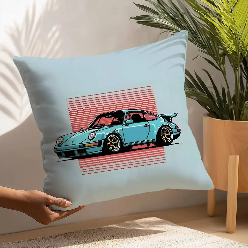 Cool Supercar 911 Pillow Case Plush Fabric Soft  Pillowcase Double Sided Print Cushion Cover Household Gifts