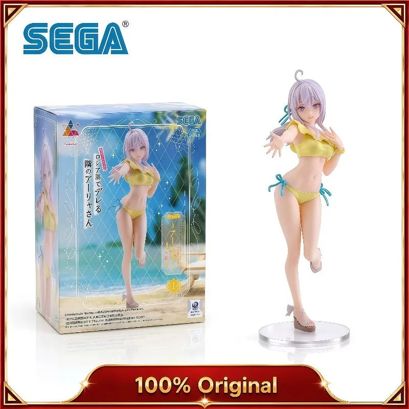 100% Original SEGA Luminasta Alya Sometimes Hides Her Feelings Alisa Swimsuit Anime Figure Desk Decor Collectible Gifts In Stock