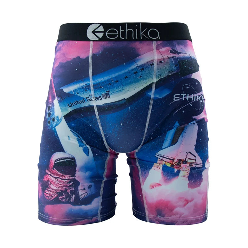 ETHIKA Men Underwear Boxers 1Pcs Sexy Breathable Mesh Crotch Man Swimming Underpants Plus Size Mens Panties Men's Boxers Briefs