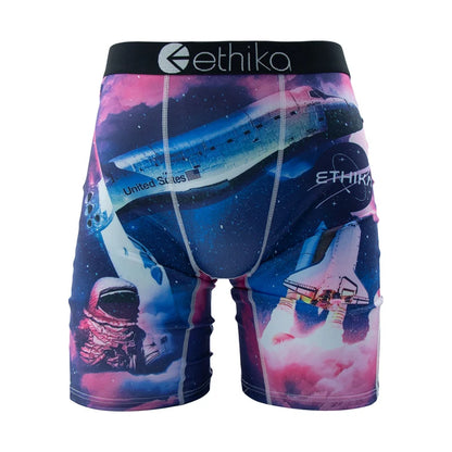 ETHIKA Men Underwear Boxers 1Pcs Sexy Breathable Mesh Crotch Man Swimming Underpants Plus Size Mens Panties Men's Boxers Briefs