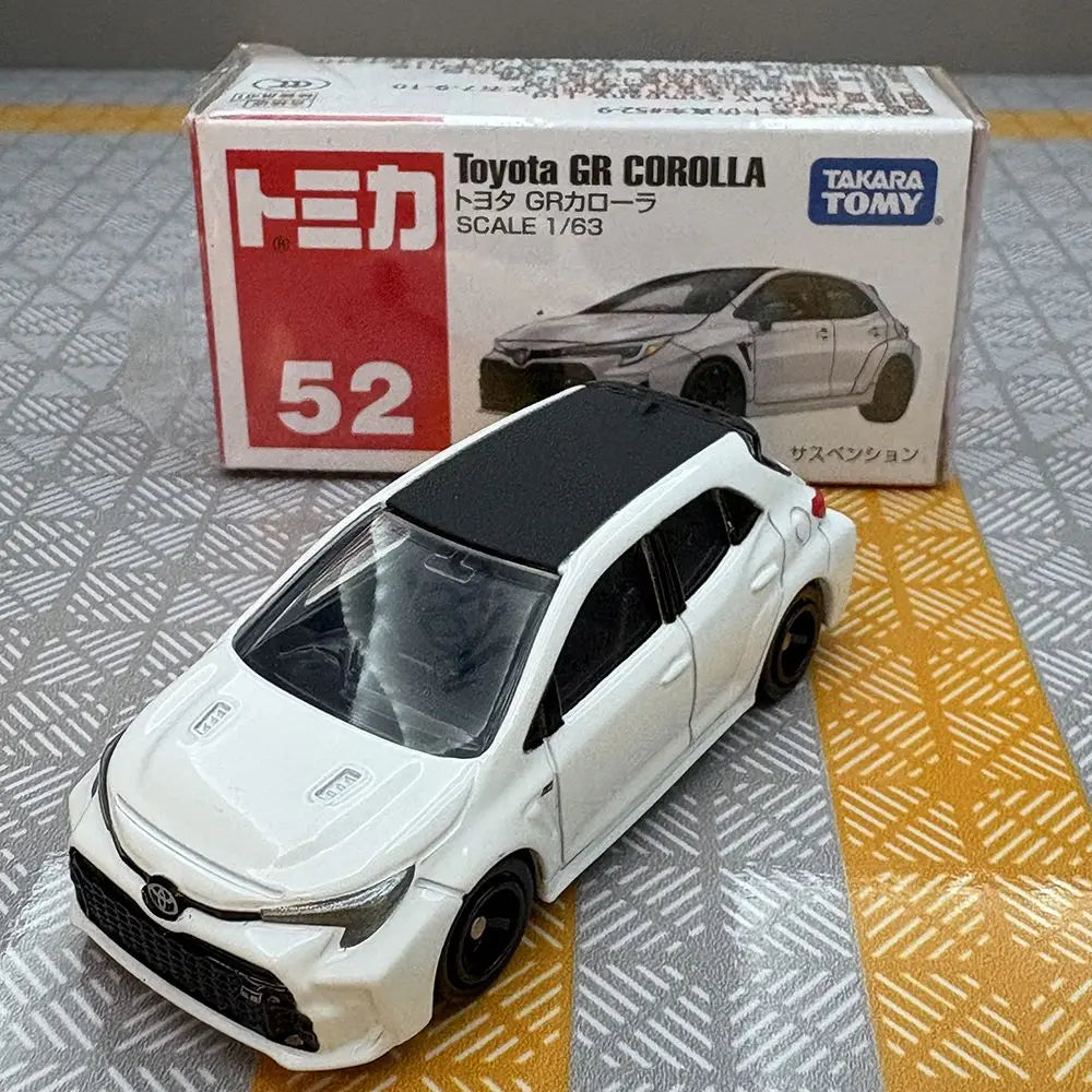TAKARA TOMY TOMICA Red White Box 52 Toyota Yaris GR Alloy Diecast Car Toy Model