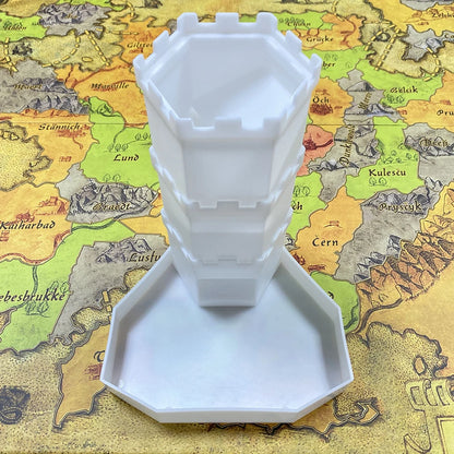 Bricks Castle Dice Tower  Dice Rolling Tray Tower - Perfect for D&D Game RPG and Tabletop Gaming Best Gift