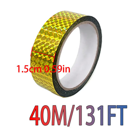 Holographic Laser Tape, Self-Adhesive Glittery Decorative Tape, Party Gift Packaging, DIY Hot Stamping Gold and Silver Stickers