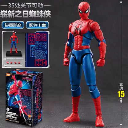 BLOKEES Original Spider Man ANTI Venom Daredevil Marvel CHAMPION CLASS Version Action Figure Assembled Movie Model Toys Gift