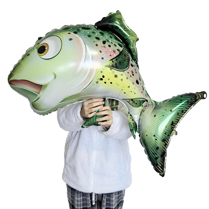 Fish Balloons Realistic Balloons Fishing Birthday Party Decor Cute Inflatable Fish Balloons for Fishing Theme Party Decorations