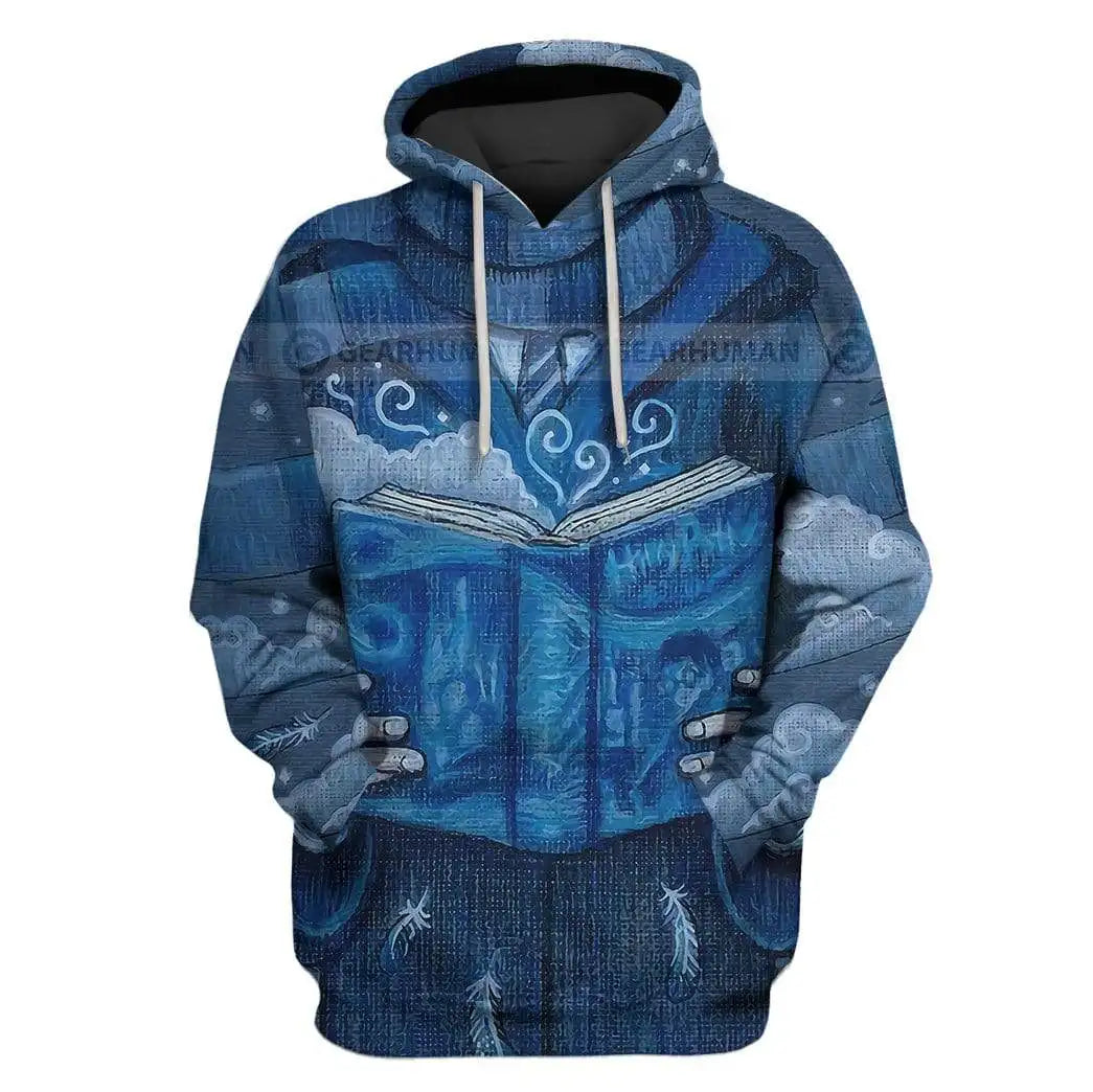 2024 autumn and winter Harajuku fashion men's hoodie casual y2k sweatshirt men's 3d printed red owl college pattern sport hoodie