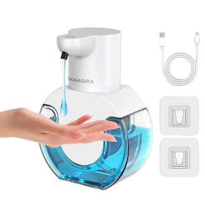 420ML P10 Large Capacity Light Display Desktop Or Wall-Mounted Waterproof USB Rechargeable Automatic Smart Sensor Soap Dispenser