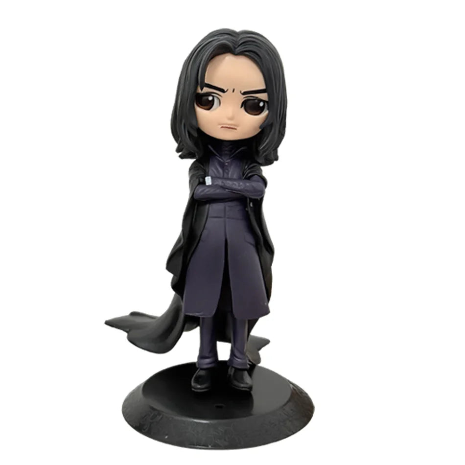 Anime H-arryed Q Version Pottered Action Figures Hermione Ron Malfoy Snape Collectible PVC Model Statue Desktop Decoration Gift