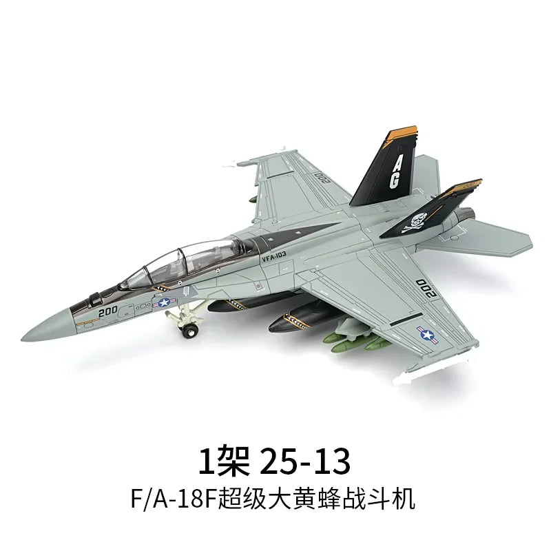 1:72 Scale Fighter Aircraft Model DIY Military Model Building Toy F18 A-18 Aircraft Model Boys' Birthday Gift Airplane Tank Toy