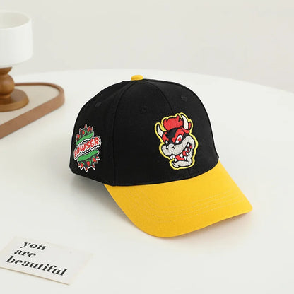 New Mushroom Yoshi Classic Character Baseball Cap Game Merchandise Unisex Adjustable Size Color Blocking Casual Fashion Gift