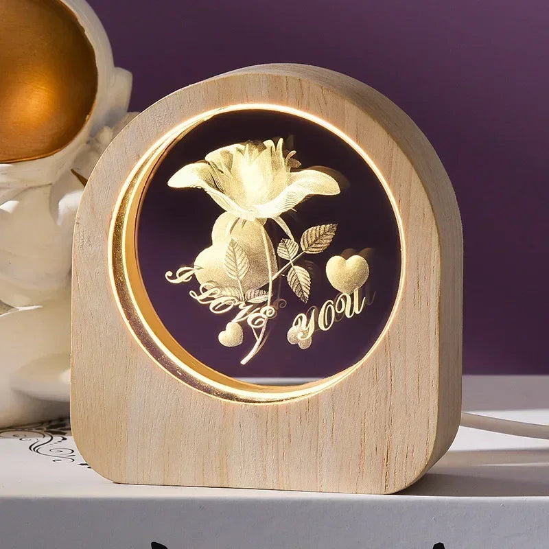 3D Laser Engraved Solar System Astronomy Crystal Glass Desktop Decoration Ornaments Valentine's Day Birthday Gift