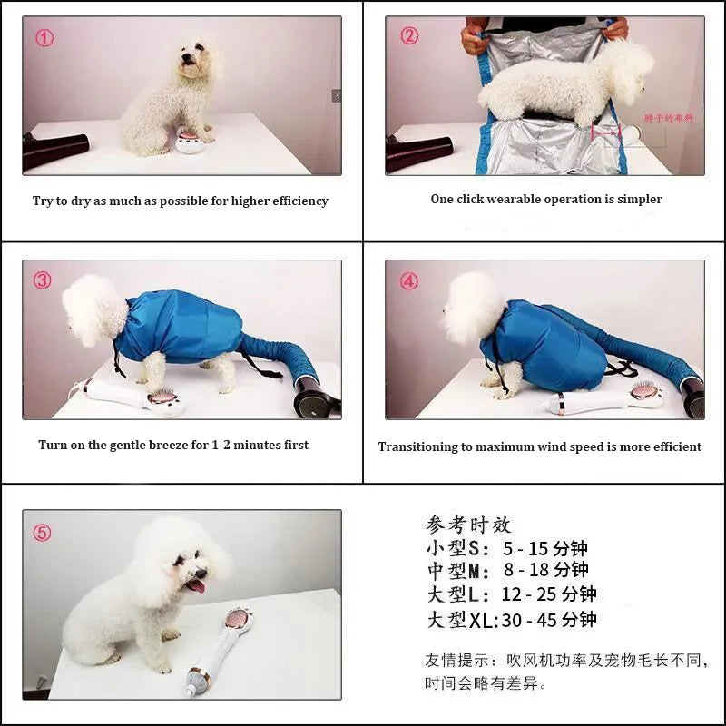 1Pc Pet Drying Bag Hair Dryer For Cats And Dogs Specialized For Bathing Quick Drying Hair Dryer  Hair Dryer Box Hair Dryer Bag