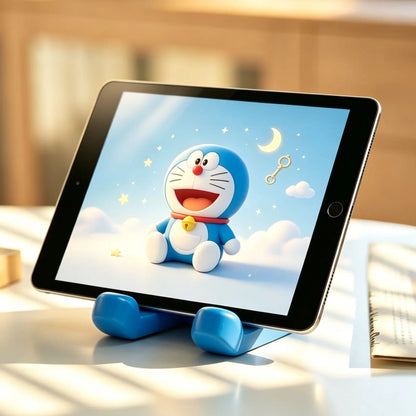 2026 NEW Doraemon Cute Desktop Ornament Cartoon Phone Holder Multifunctional Stand Home Room Decor Creative Gift