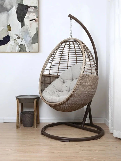 Home Basket Chair Spot Outdoor Modern Garden Furniture Lazy Sofa Rattan Basket Egg Leisure Swing Chair